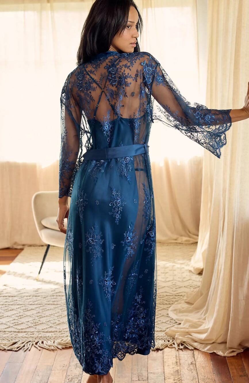Anthropologie Embellished Robe - New XL